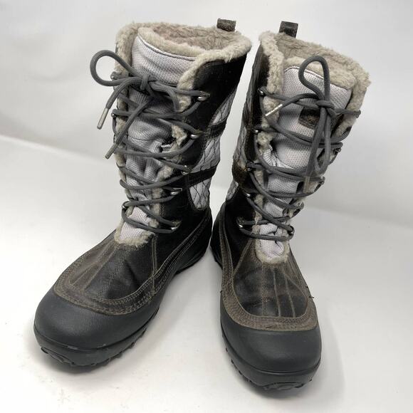 Columbia Heater Canyon BL1511-035 Waterproof Gray 2 Tone Snow Boot Womens Sz 8 - Picture 1 of 11
